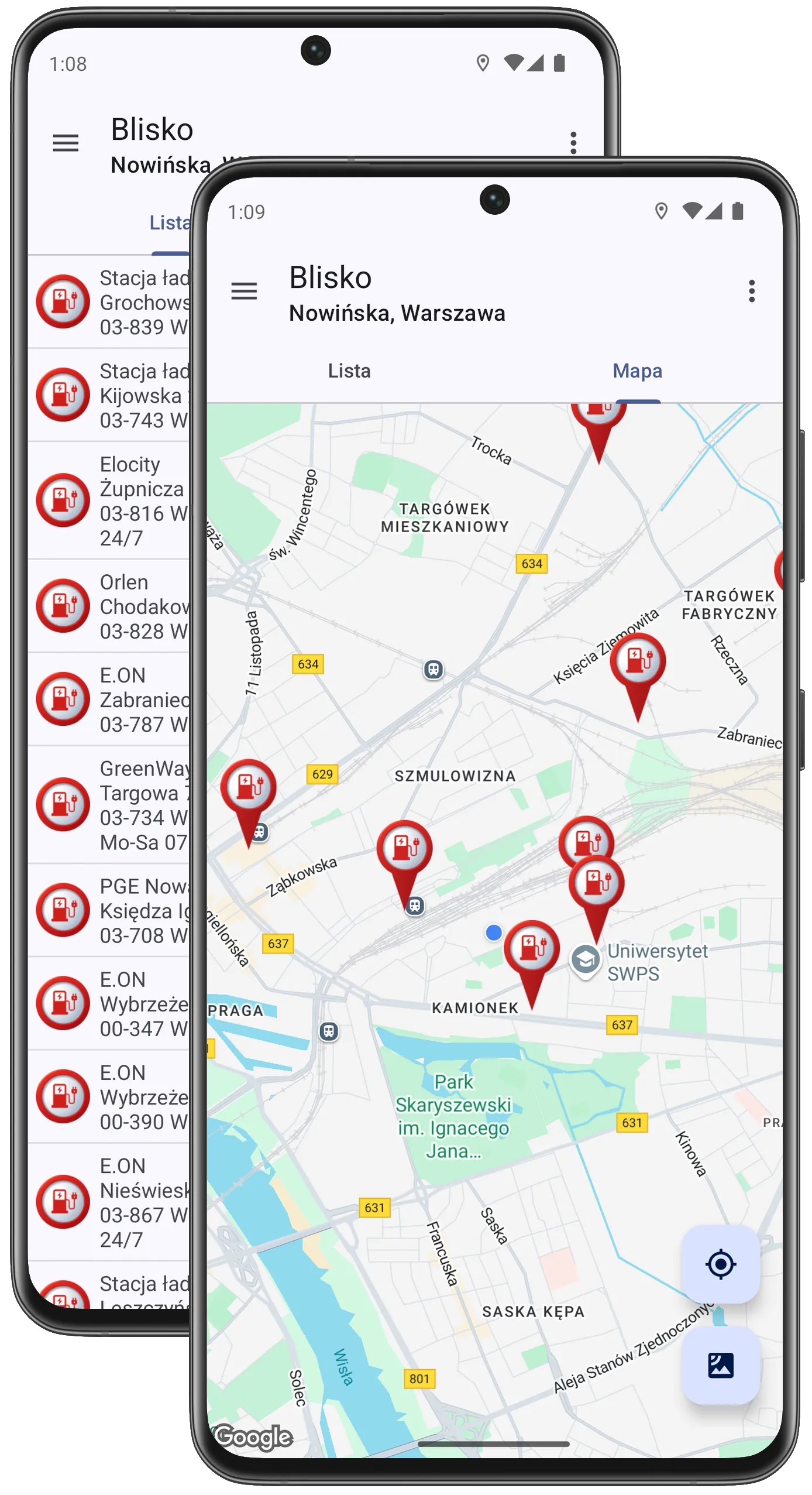 Stacja ładowania Finder