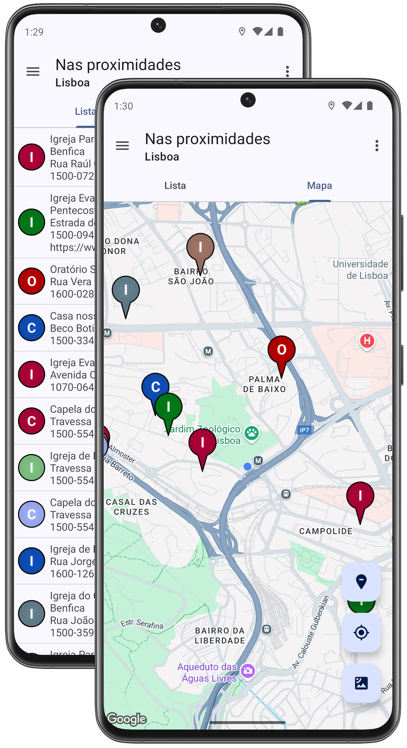 Localizador de igreja
