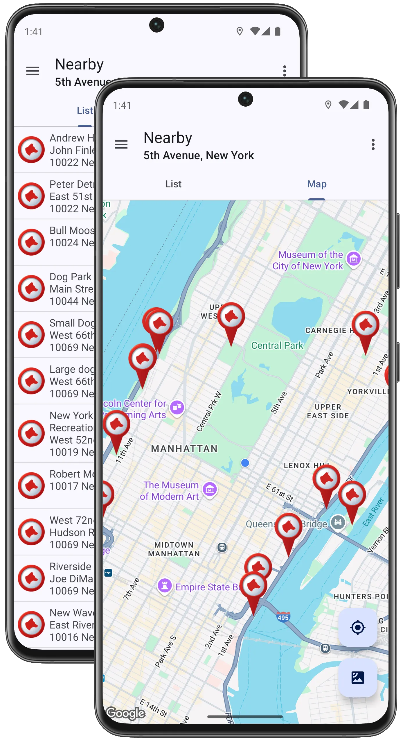 Dog Park Locator Anywhere