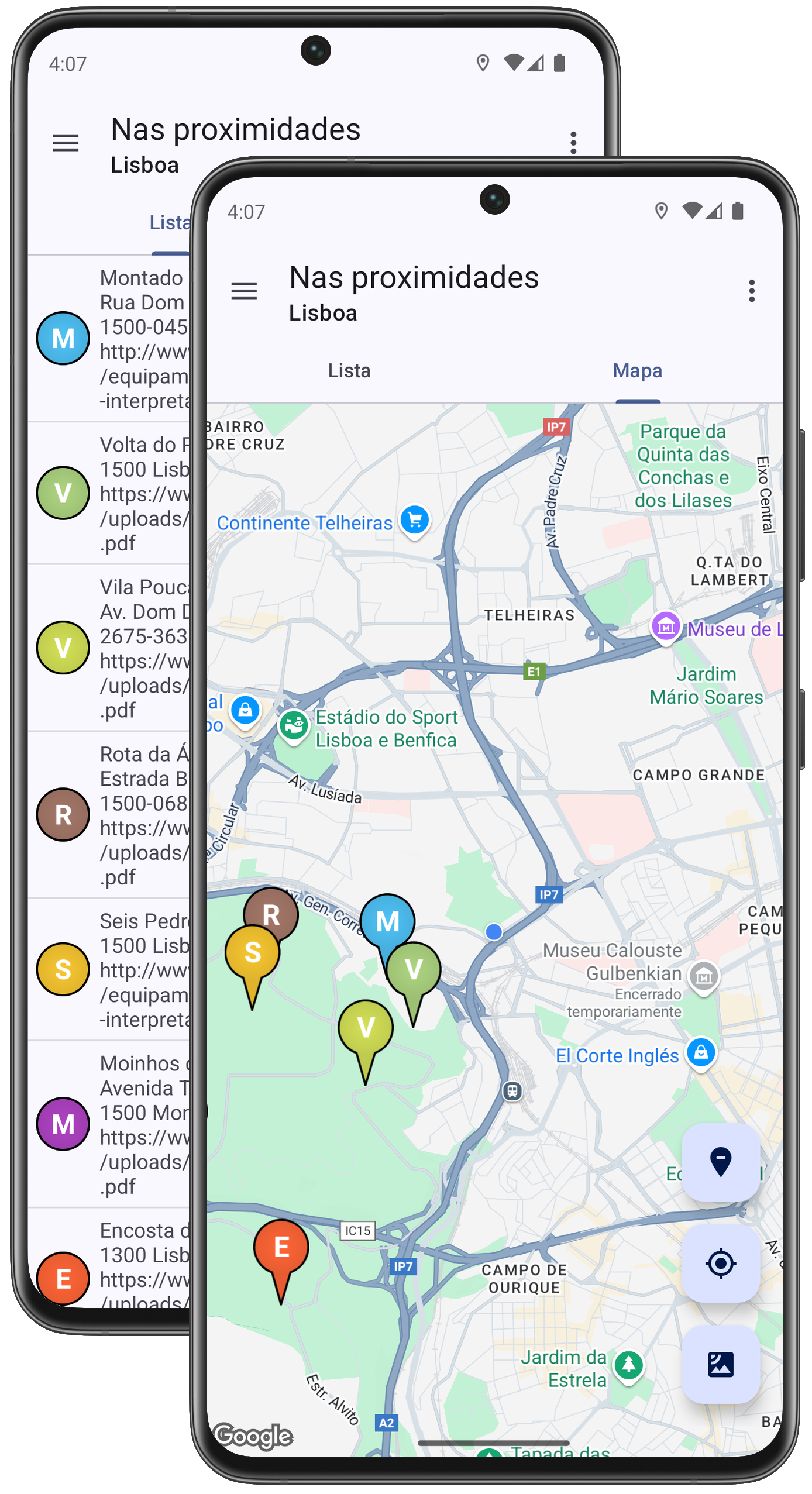 Rotas de caminhada