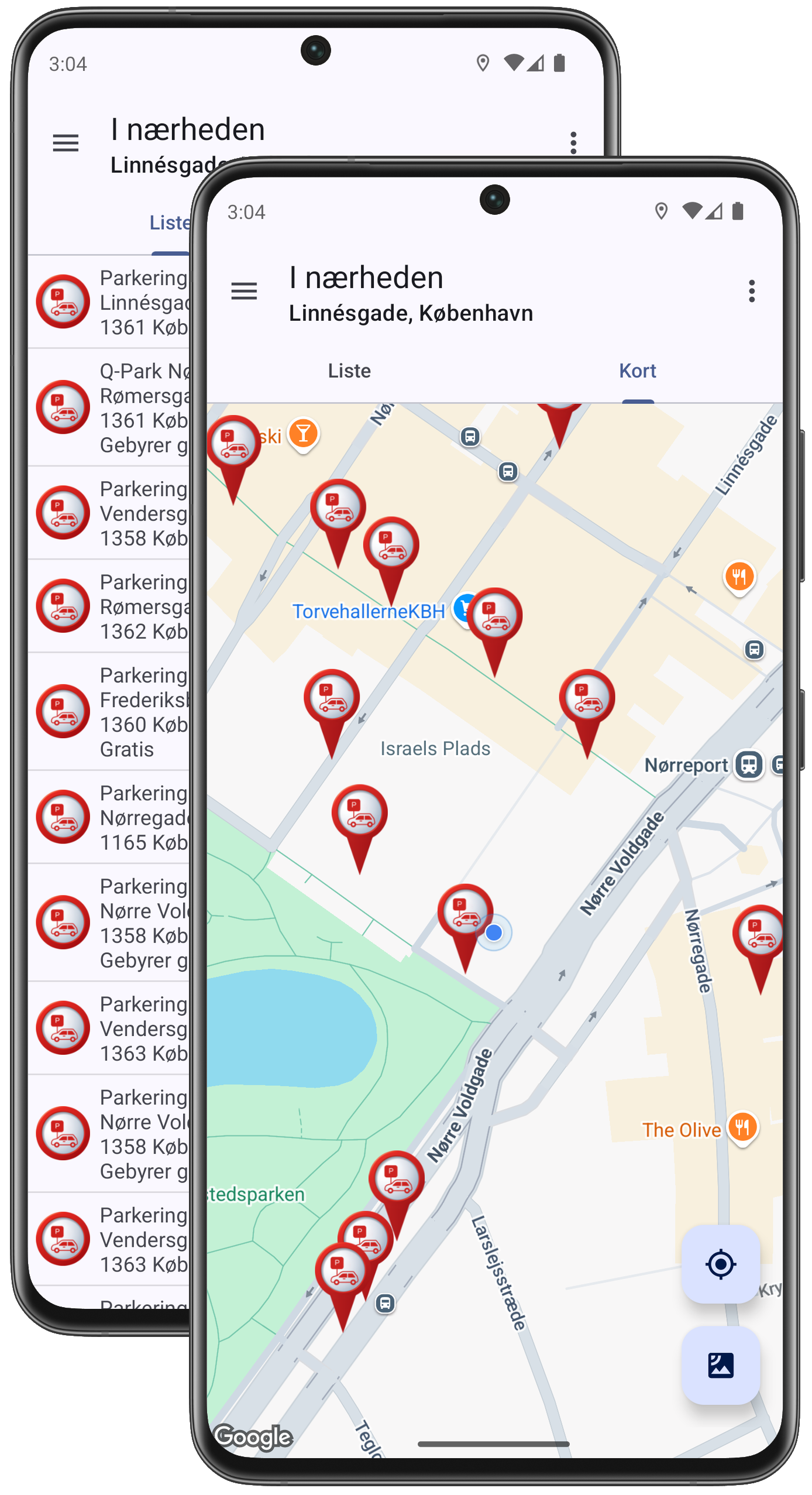 Parkeringsplads finder