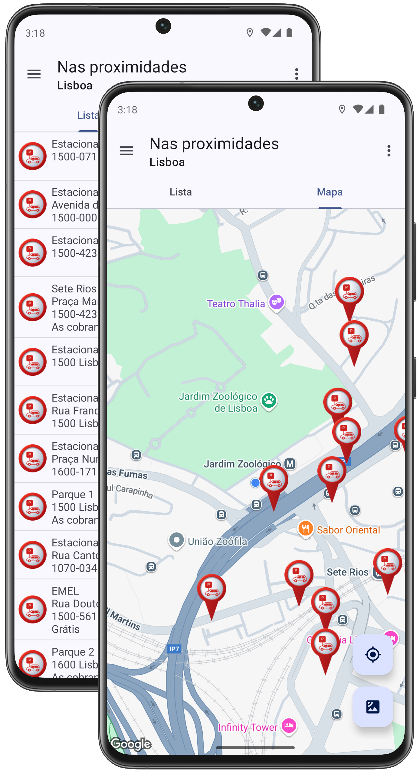 Localizador de estacionamento