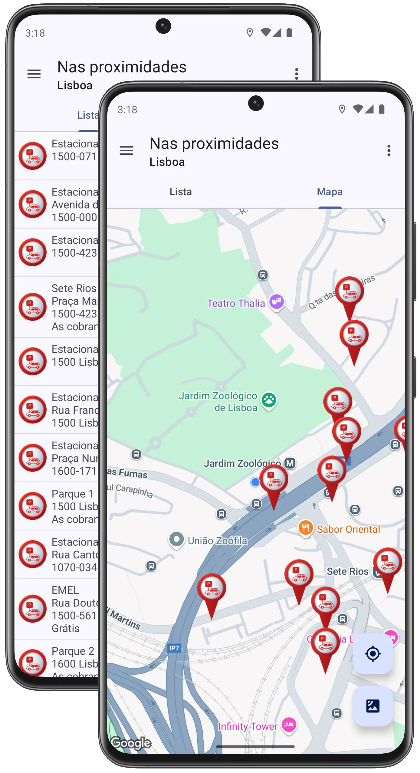 Localizador de estacionamento
