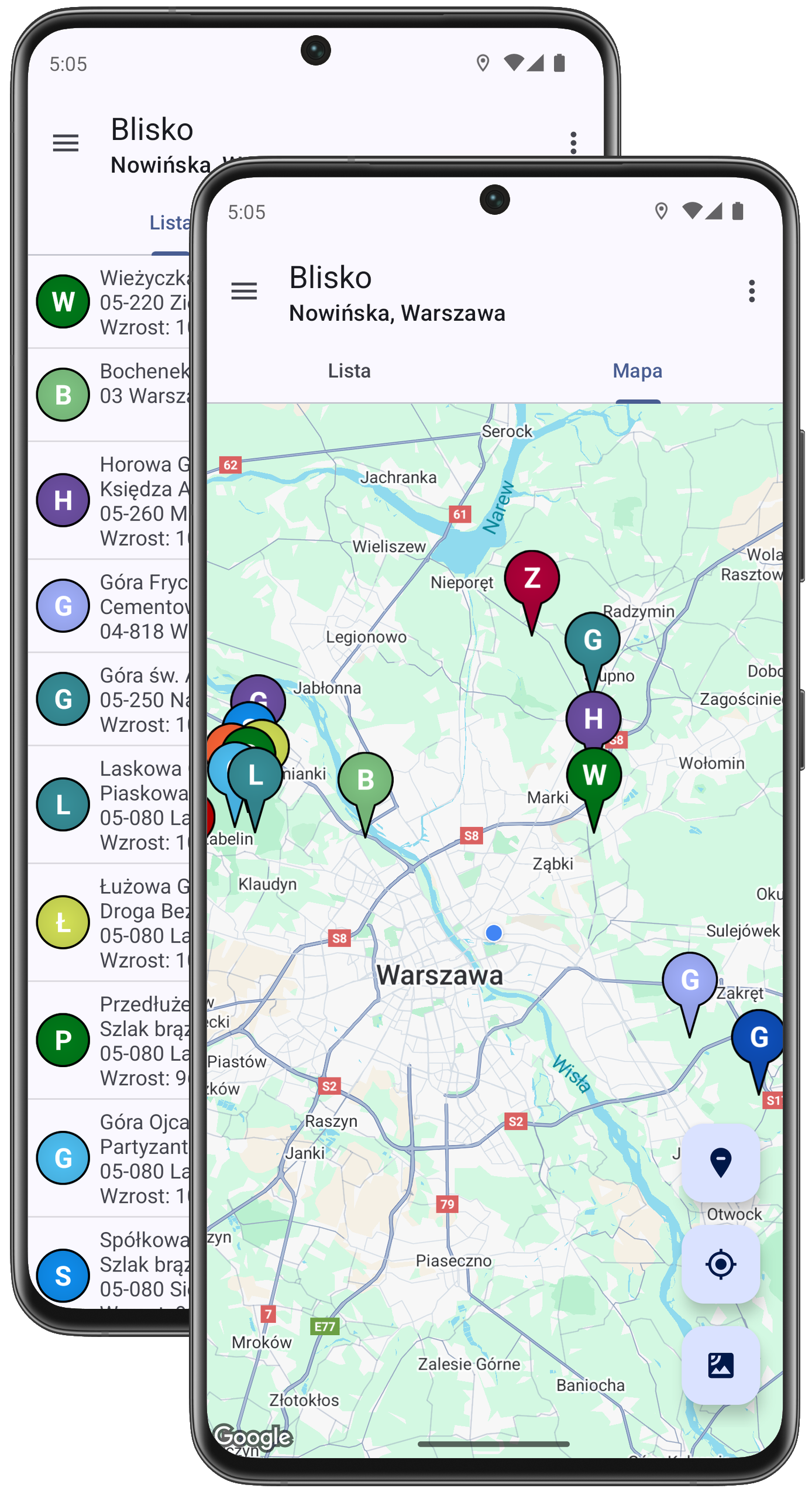 Wyszukiwarka gór i szczytów