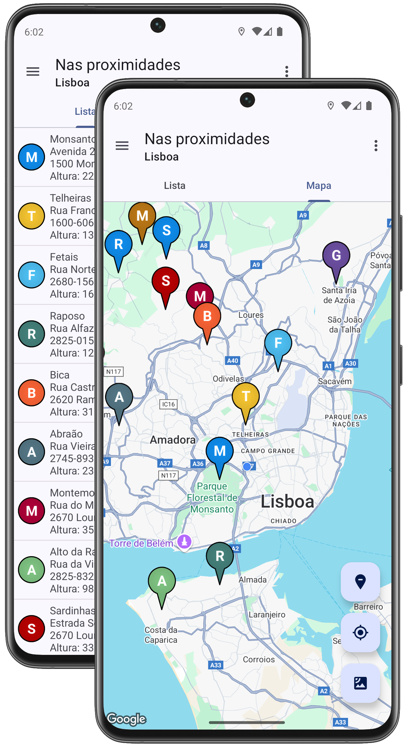 Localizador de montanhas