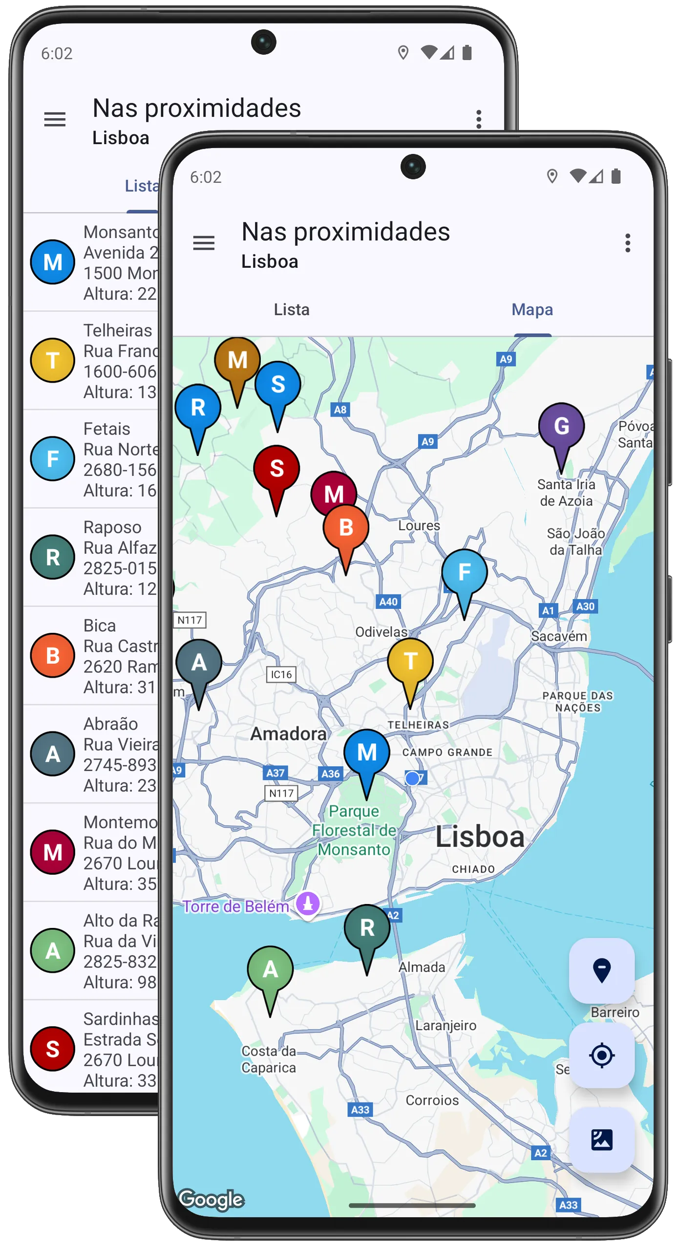 Localizador de montanhas