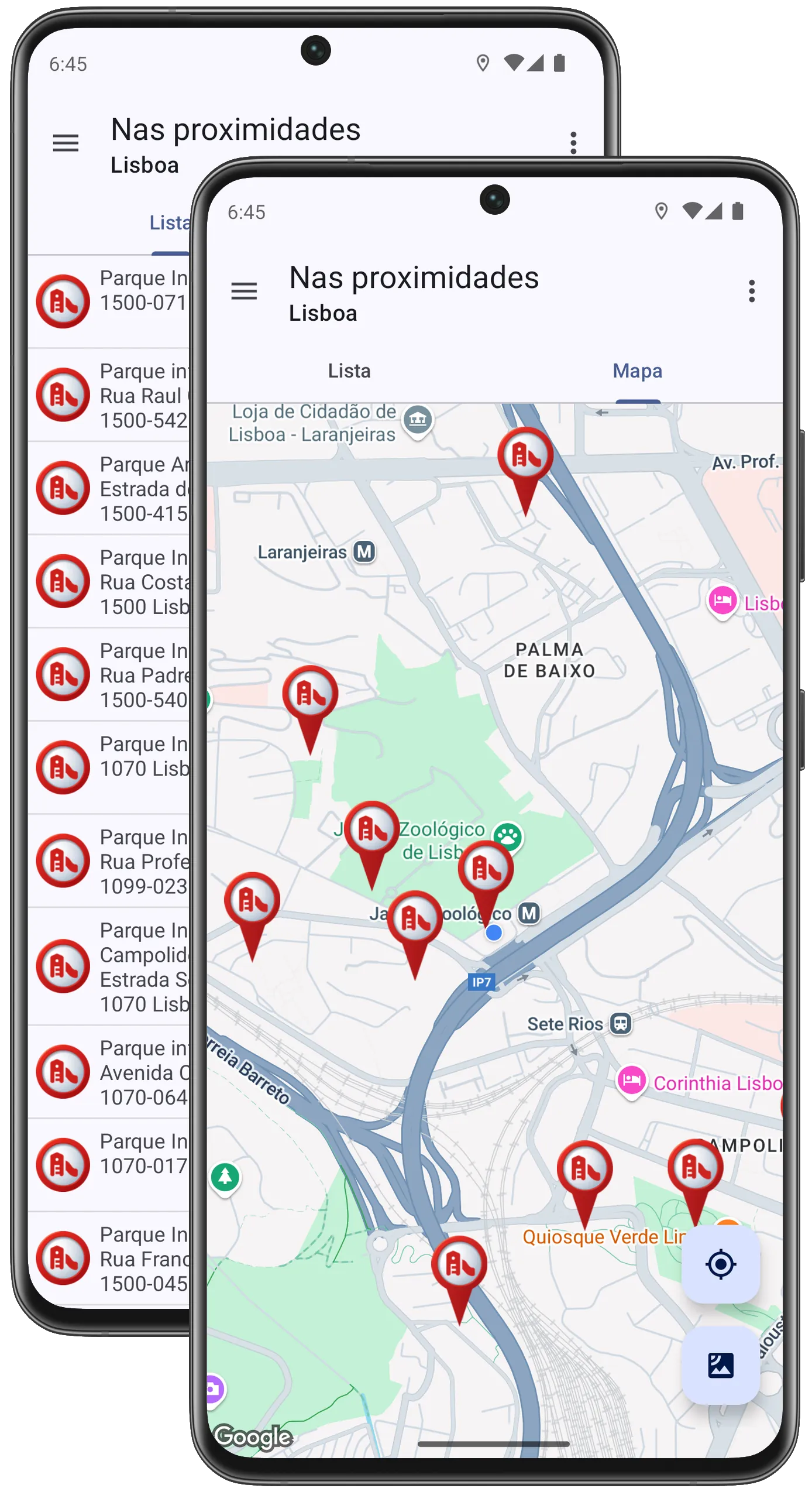 Localizador de parque infantil
