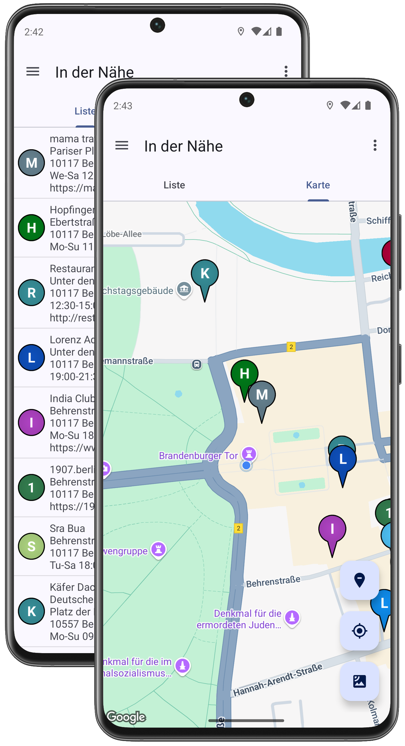 Restaurants in der Nähe