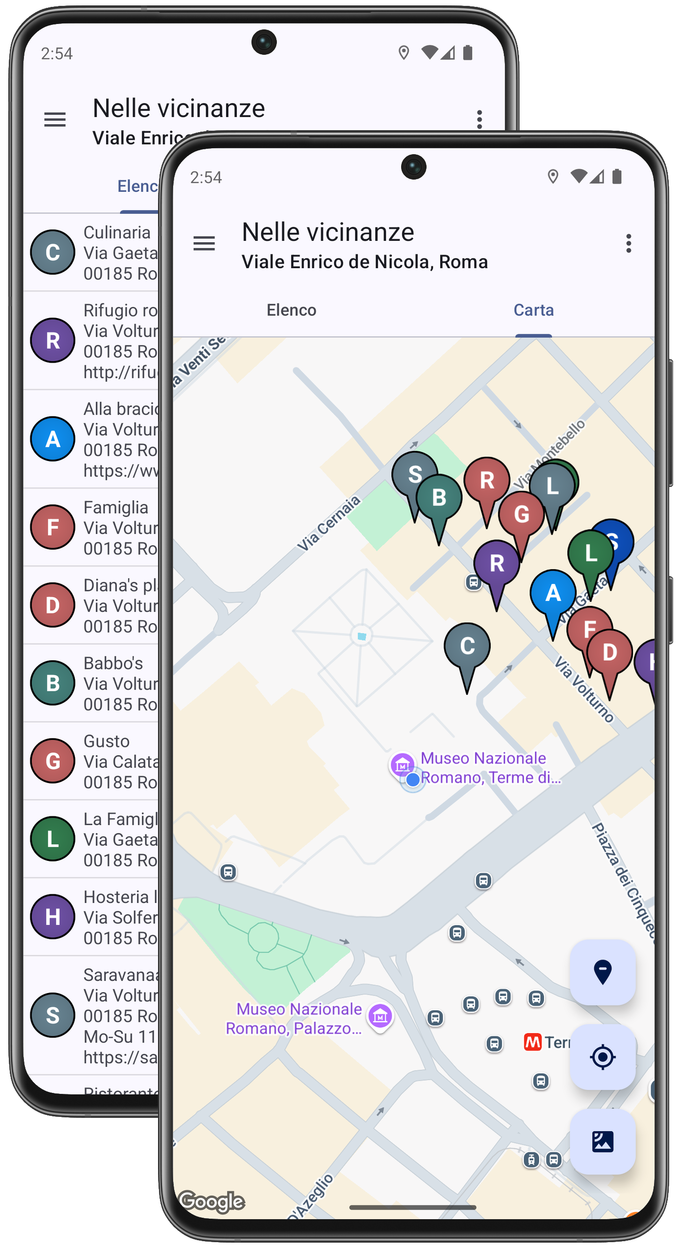 Localizzatore ristorante
