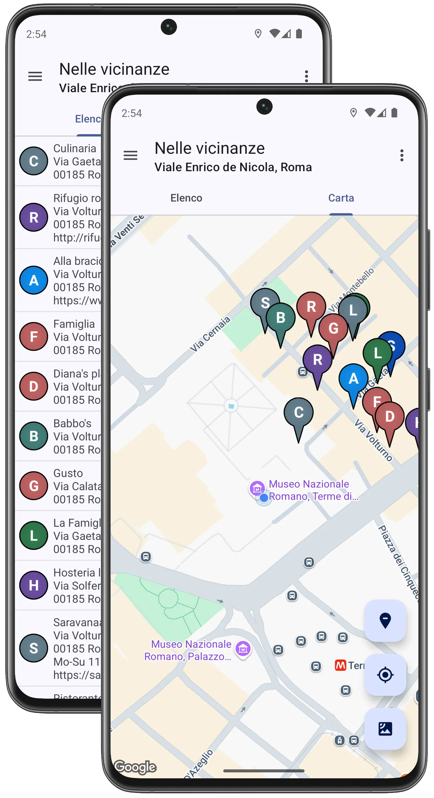 Localizzatore ristorante