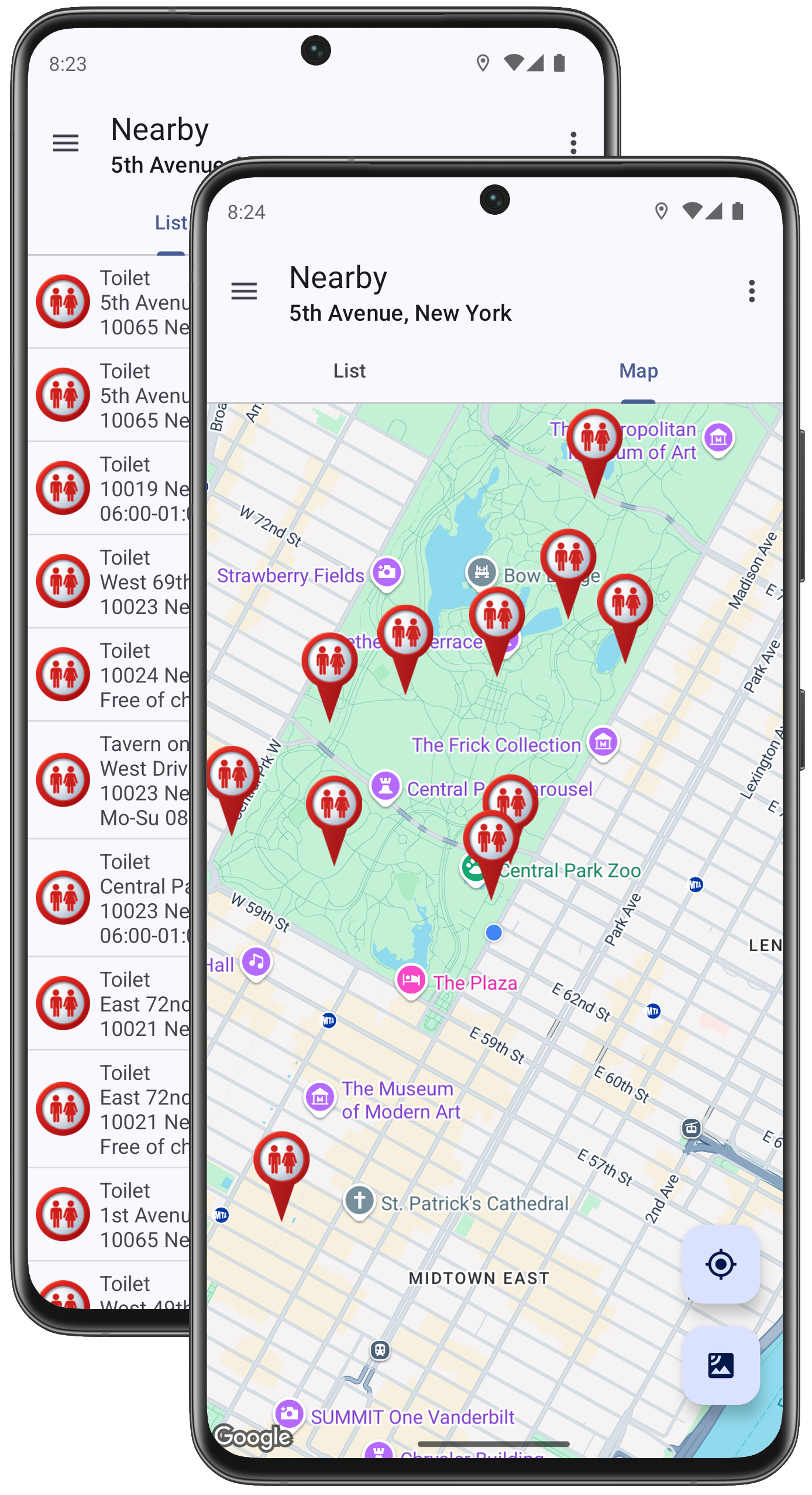 WC Toilet and Restroom Finder