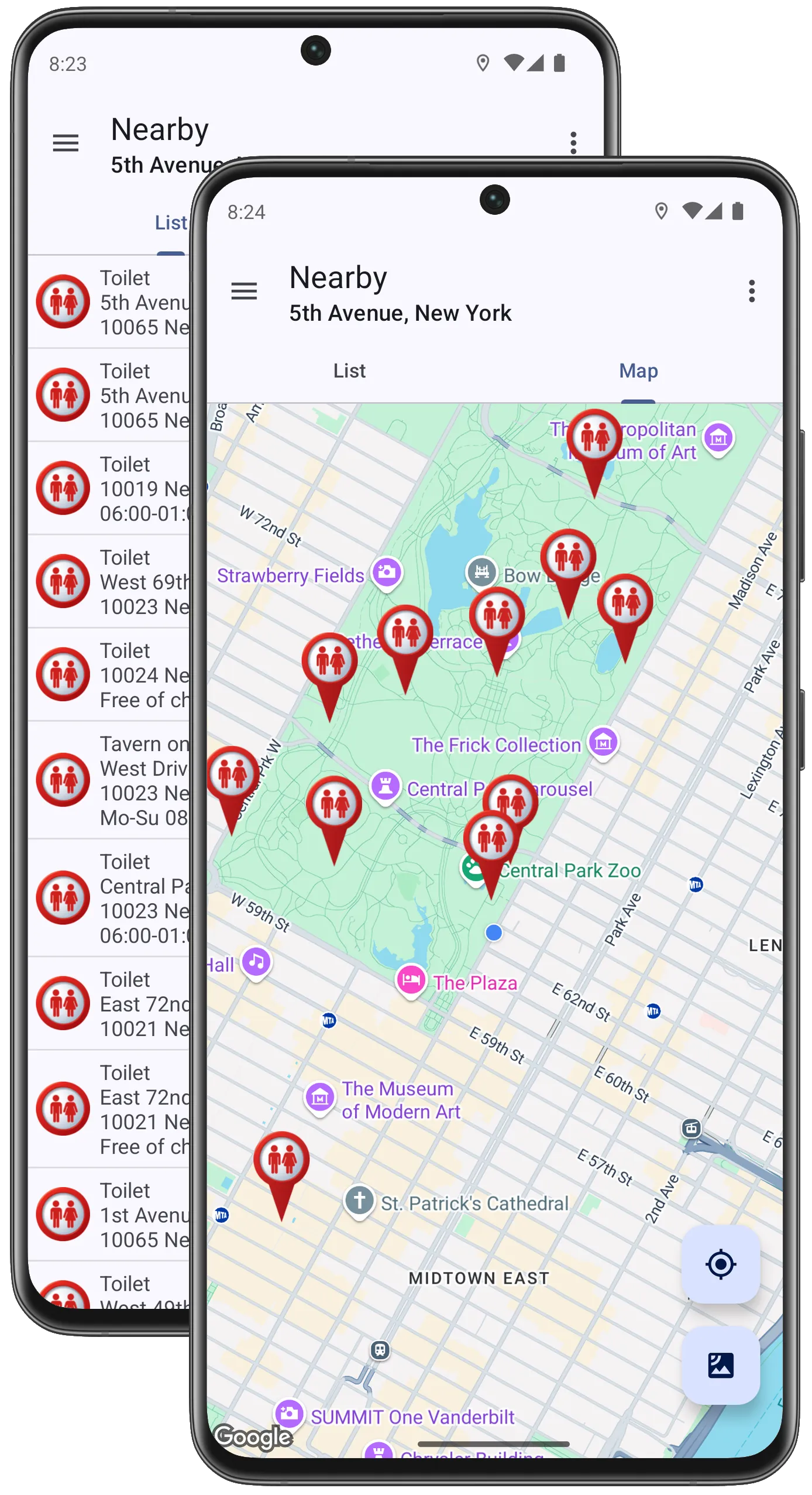 WC Toilet and Restroom Finder