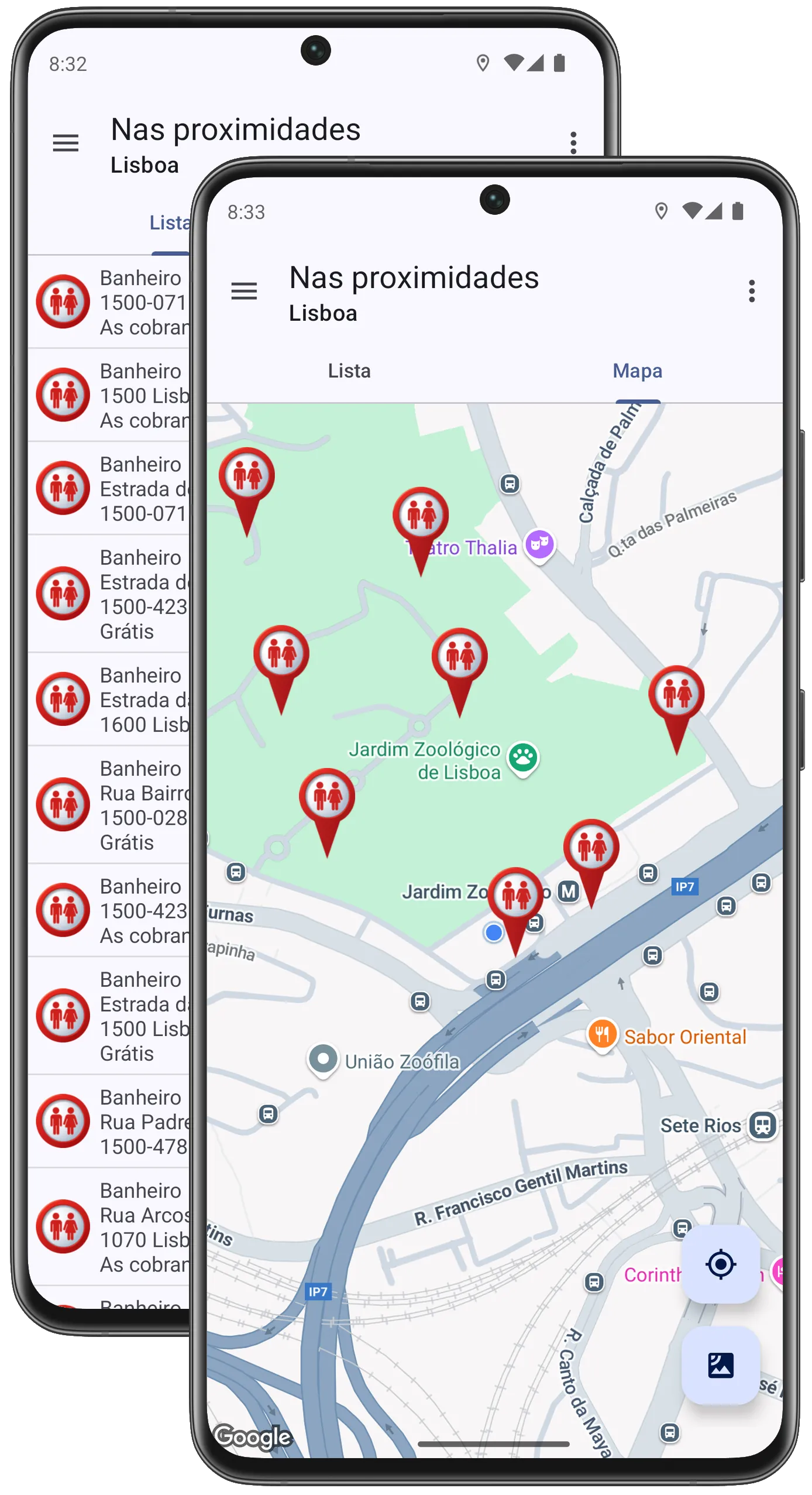 Banheiro Finder | Toalete